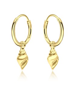 Silver Hoop Earring HO-1657-GP